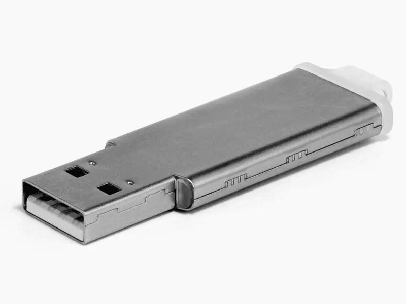 Clé USB en métal argenté